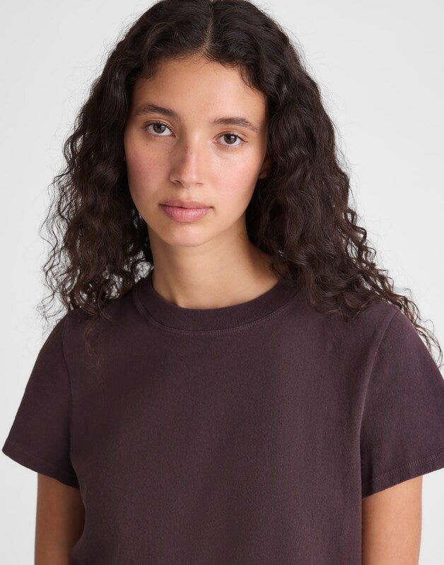 The Relaxed Tee in Vintage Jersey BURNT COCOA