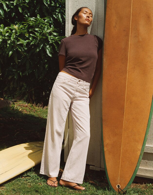 The Relaxed Tee in Vintage Jersey BURNT COCOA
