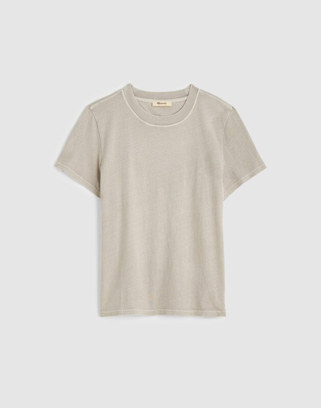 The Relaxed Tee in Vintage Jersey FOSSIL GREY