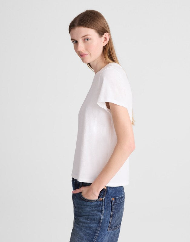 The Relaxed Tee in Vintage Jersey WHITE