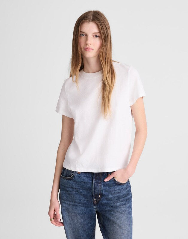The Relaxed Tee in Vintage Jersey WHITE