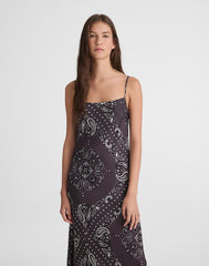 Cami Midi Slip Dress CHOCOLATE PLUM
