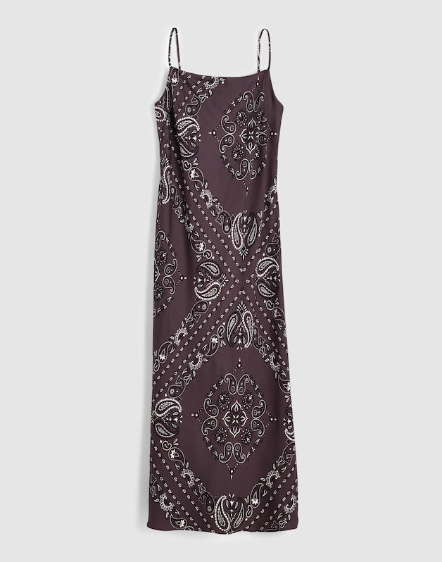 Cami Midi Slip Dress CHOCOLATE PLUM