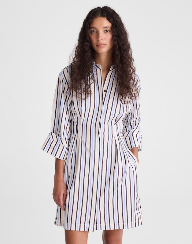 Tucked Mini Shirtdress BOARDWALK STRIPE