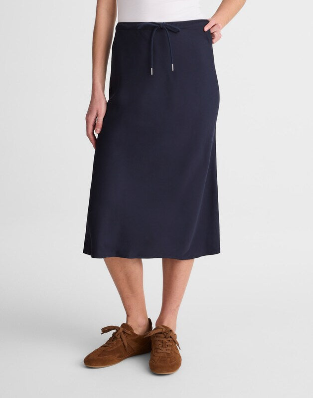 Drawstring Midi Skirt CLASSIC NAVY