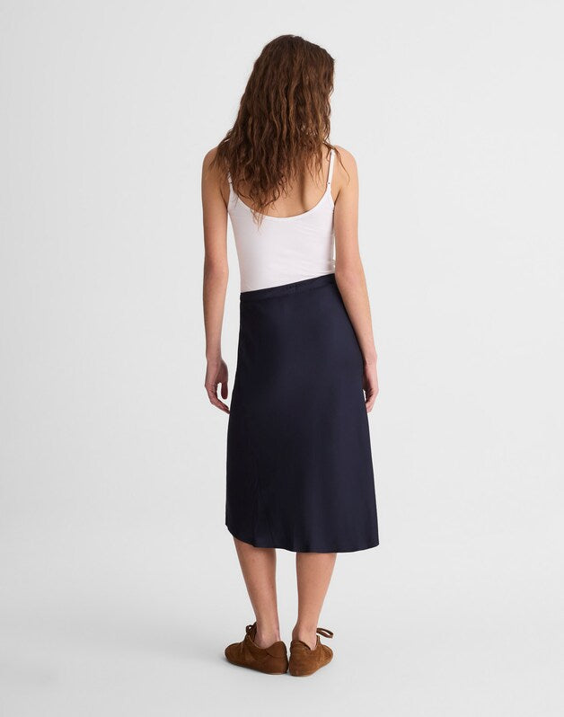 Drawstring Midi Skirt CLASSIC NAVY