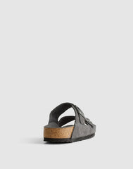 Birkenstock&reg; Arizona Sandal in Suede CHARCOAL