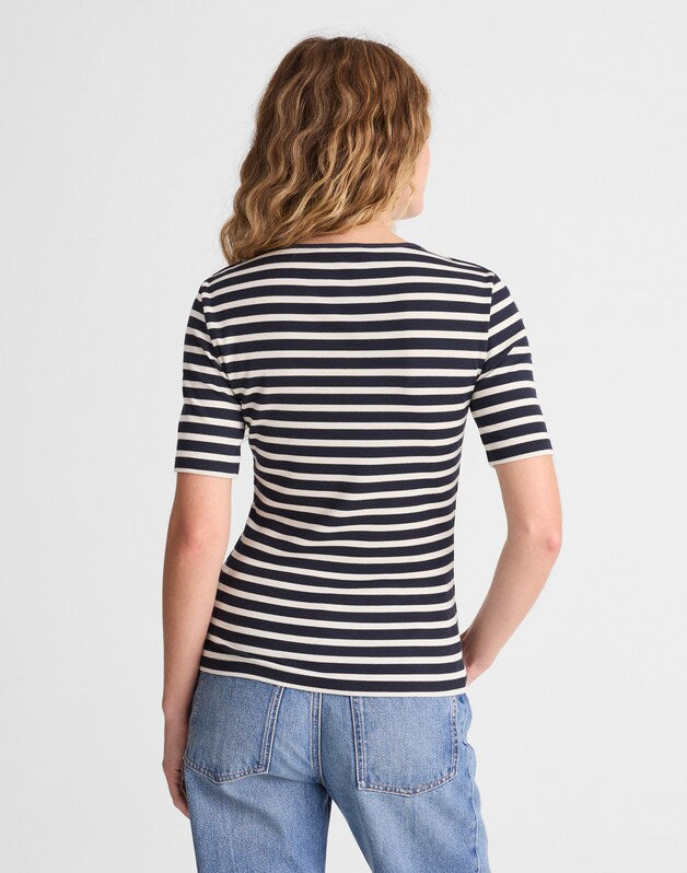 The 9-9 Short-Sleeve Tee in LuxeRib DARK NAVY