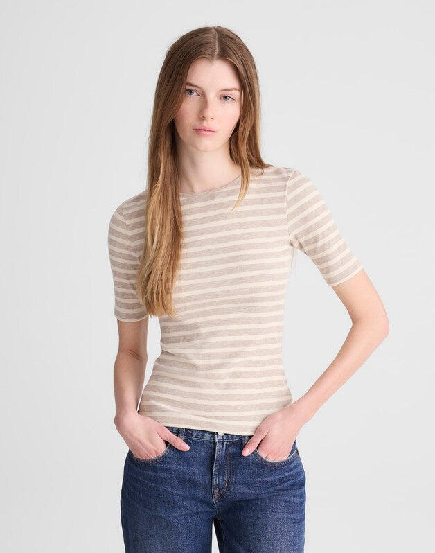 The 9-9 Short-Sleeve Tee in LuxeRib COASTAL DUNE