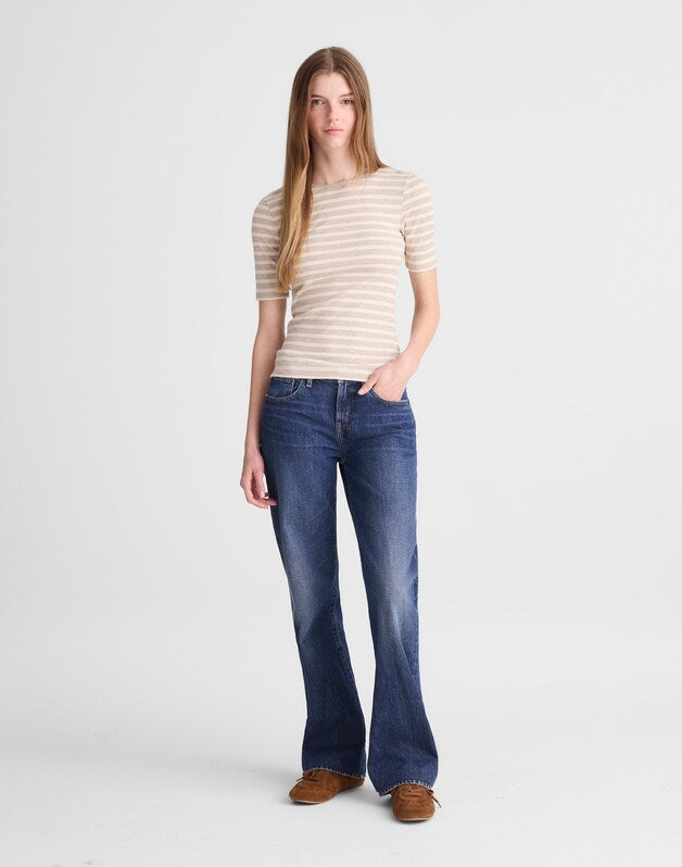 The 9-9 Short-Sleeve Tee in LuxeRib COASTAL DUNE