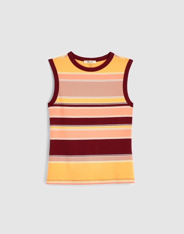 The '90s Shell Tank in Compact Cotton MANGO