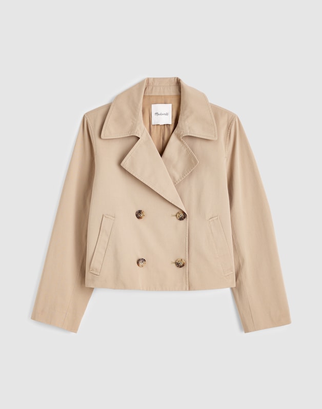 Cropped Trench Coat COASTAL DUNE