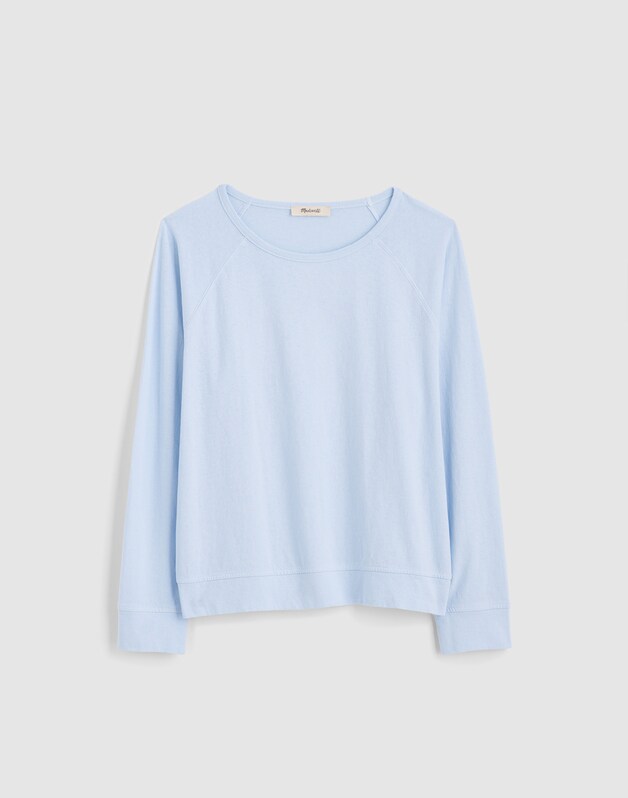 The Relaxed Raglan Tee in Vintage Jersey SKY BLUE