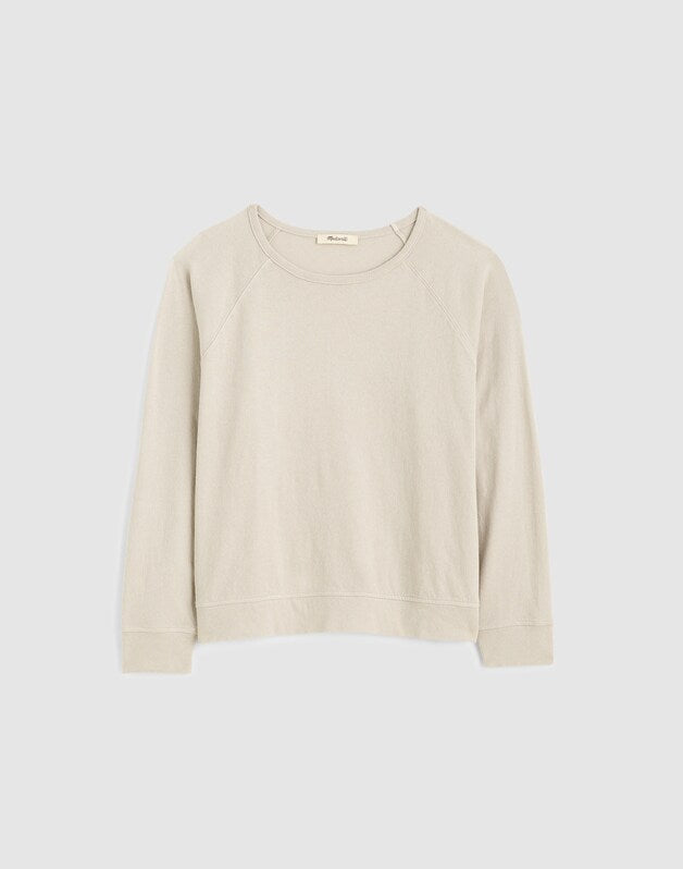 The Relaxed Raglan Tee in Vintage Jersey STEEL