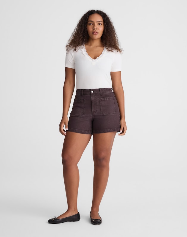 The Curvy Emmy Short CHOCOLATE PLUM
