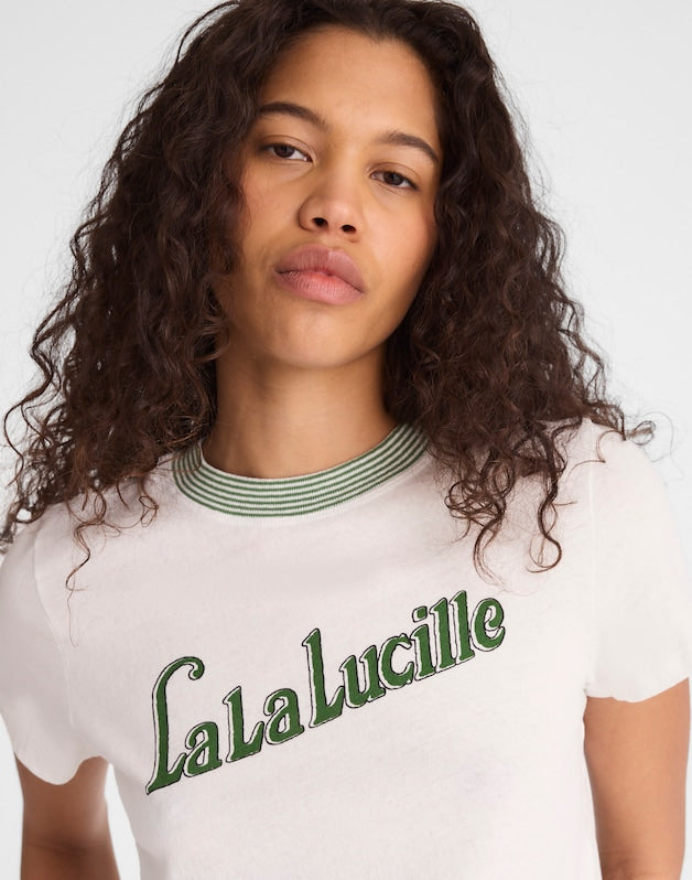 The Relaxed Tee in Vintage Jersey GARDEN GREEN