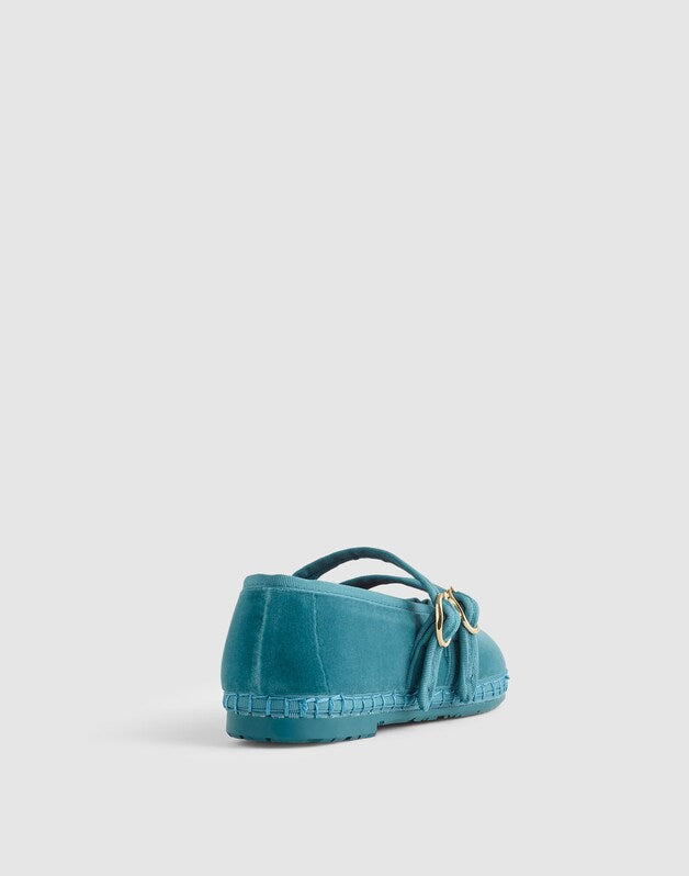 Flabelus Lady Claire Mary Janes GREEN