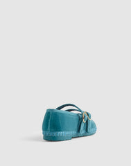 Flabelus Lady Claire Mary Janes GREEN