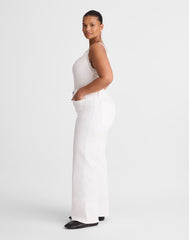 The Plus Emmy Wide-Leg Jean in Tile White TILE WHITE