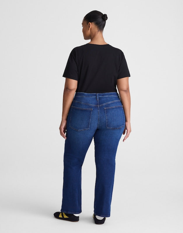 The Plus Flare Crop Jean in Super Stretch Denim OSGOODE WASH