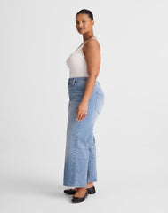 The Plus Curvy Perfect Vintage Wide-Leg Crop Jean RAEBROOK WASH