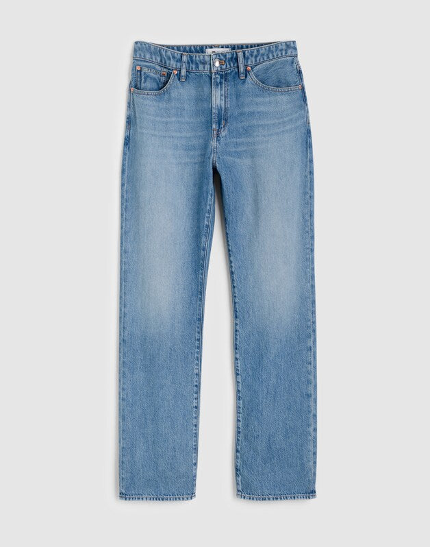 The Plus Curvy Dean Easy Straight Jean in Airy Denim FADED HORIZON WASH