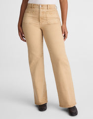 The Curvy Emmy Wide-Leg Pant FAWN