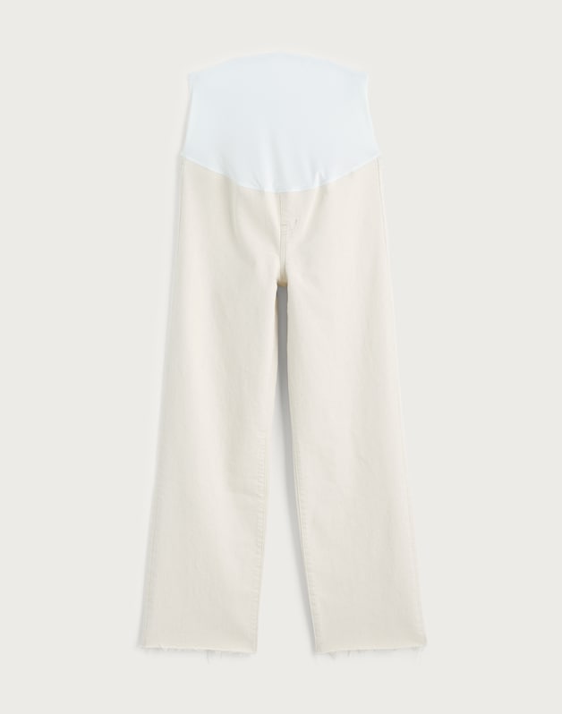The Maternity Perfect Vintage Wide-Leg Crop Jean in Vintage Canvas VINTAGE CANVAS