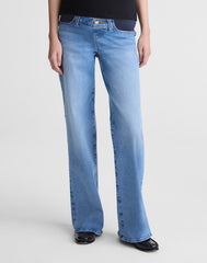 The Maternity Wide-Leg Jean in Super Stretch Denim COASTAL BLUE WASH
