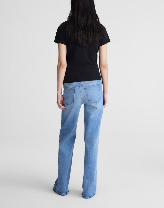 The Maternity Wide-Leg Jean in Super Stretch Denim COASTAL BLUE WASH