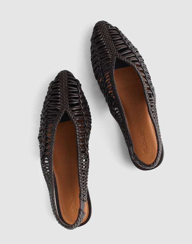 The Harpor Slingback Flat DARK CAROB