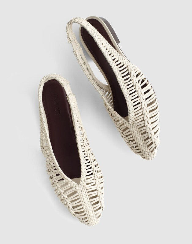 The Harpor Slingback Flat VINTAGE MUSLIN