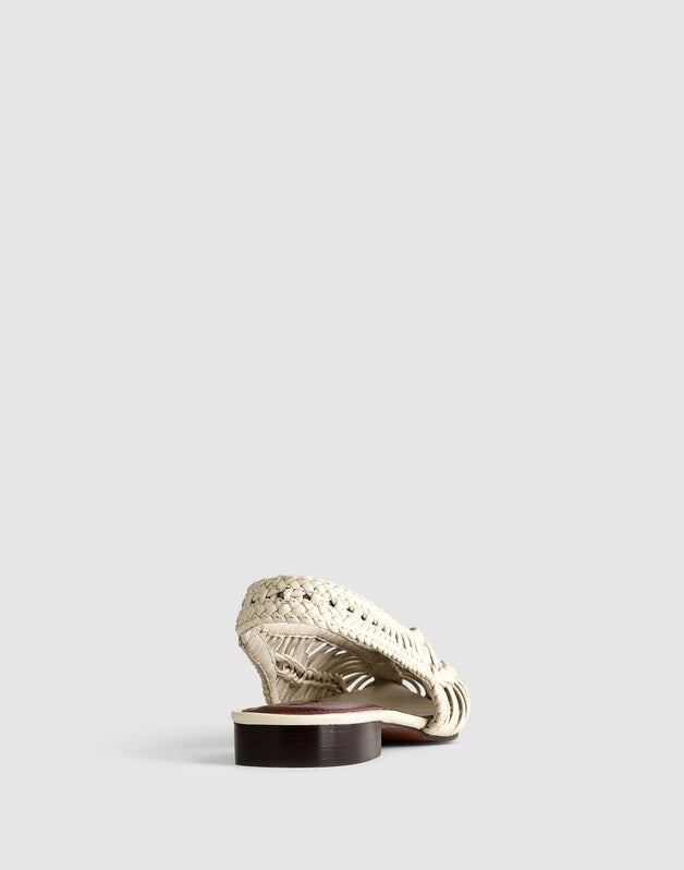 The Harpor Slingback Flat VINTAGE MUSLIN