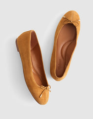 The Hester Flat in Suede SAND DUNE