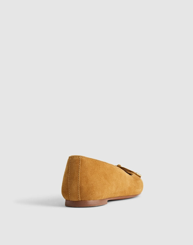 The Hester Flat in Suede SAND DUNE