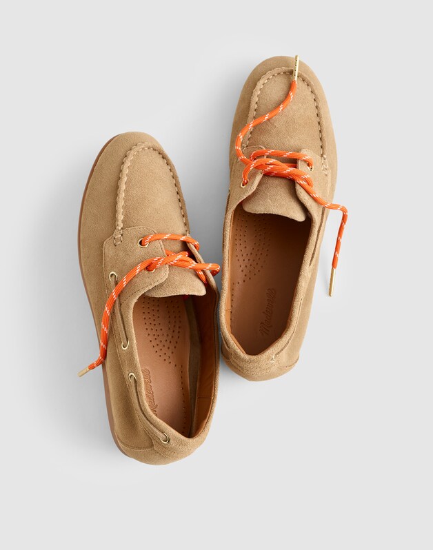 The Jamie Boat Shoe in Suede WALNUT SHELL