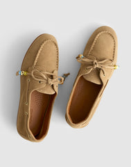 The Jamie Boat Shoe in Suede WALNUT SHELL