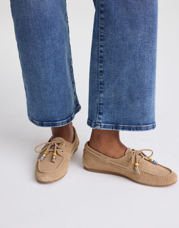 The Jamie Boat Shoe in Suede WALNUT SHELL