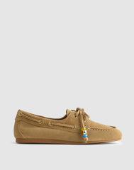 The Jamie Boat Shoe in Suede WALNUT SHELL