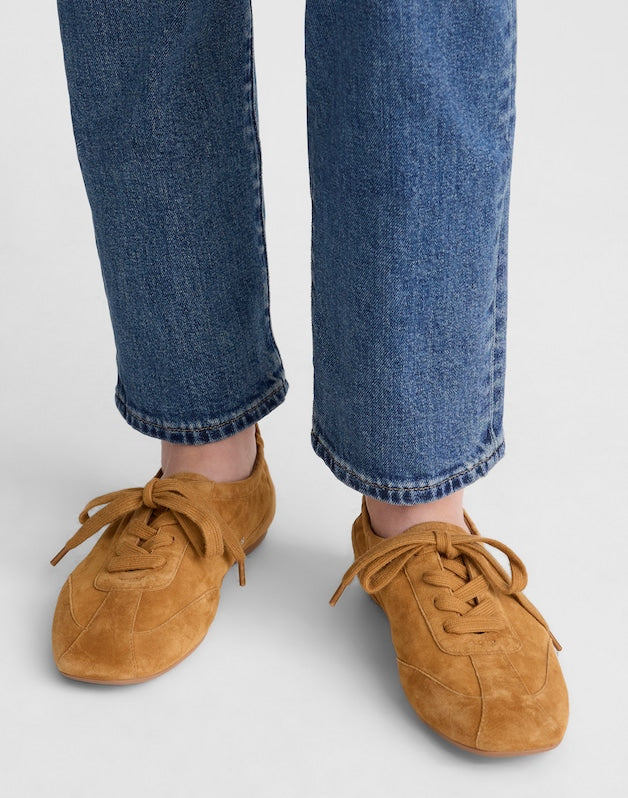 The Greta Ballet Sneaker in Suede SAND DUNE