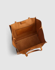 The Lexington Tote in Leather HOT COFFEE