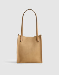 The Lexington Small Tote in Suede WALNUT SHELL