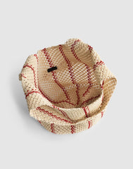 The Curved Crochet Shoulder Bag SCARLETT STRIPE MULTI