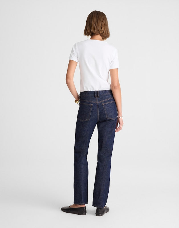 Alexa Chung for Madewell Franny Straight Jean in Rinse Wash RINSE WASH