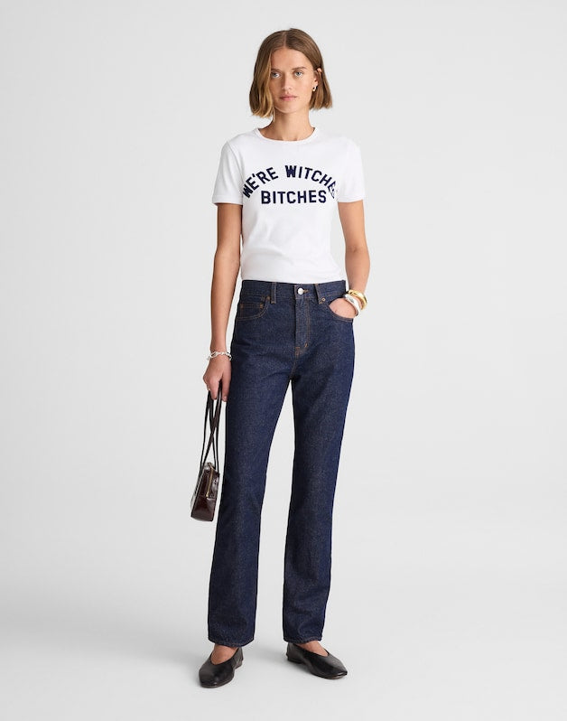Alexa Chung for Madewell Franny Straight Jean in Rinse Wash RINSE WASH