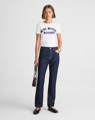 Alexa Chung for Madewell Franny Straight Jean in Rinse Wash RINSE WASH