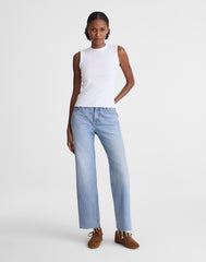 The '90s Shell Tank in Compact Cotton WHITE