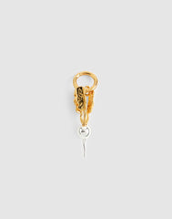 Mixed-Metal Radish Charm ANTIQUE GOLD