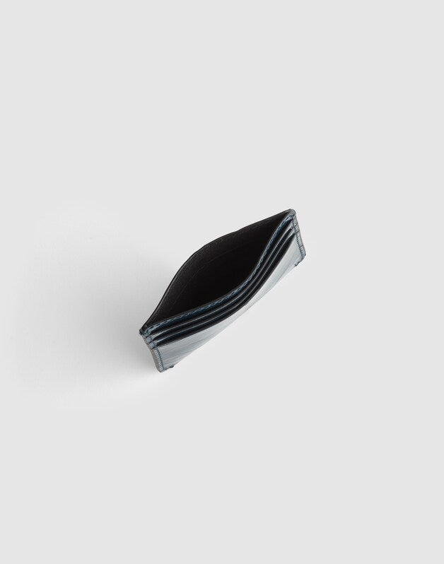 Curved Card Case in Patent Leather TWILIGHT