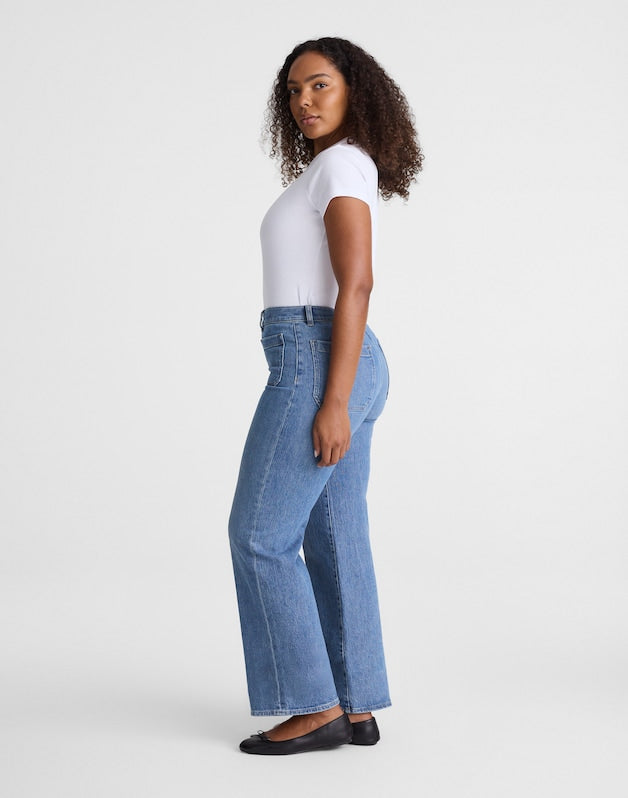 The Curvy Emmett Wide-Leg Jean DRIFTWATER WASH